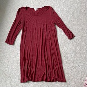Nine Britton Rust 3/4 Sleeve Dress